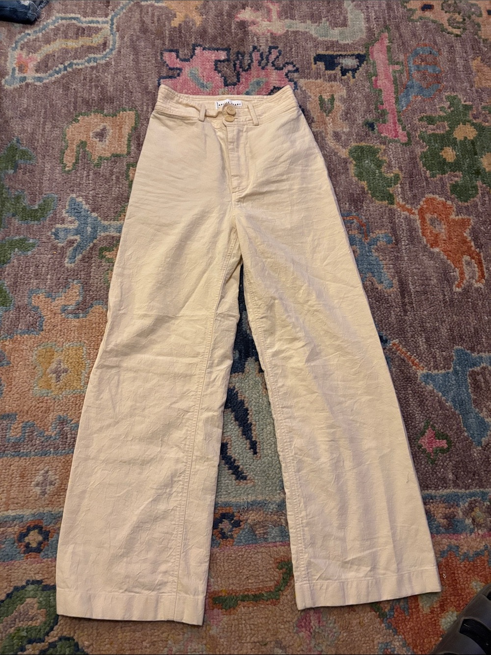 Apiece Apart Wide-Leg Jeans in Creamy Off-White